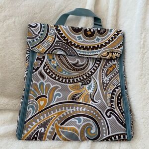 Thirty-One  Jewelry Keeper Organizer Travel Case Zip Closure in Parisian Garden